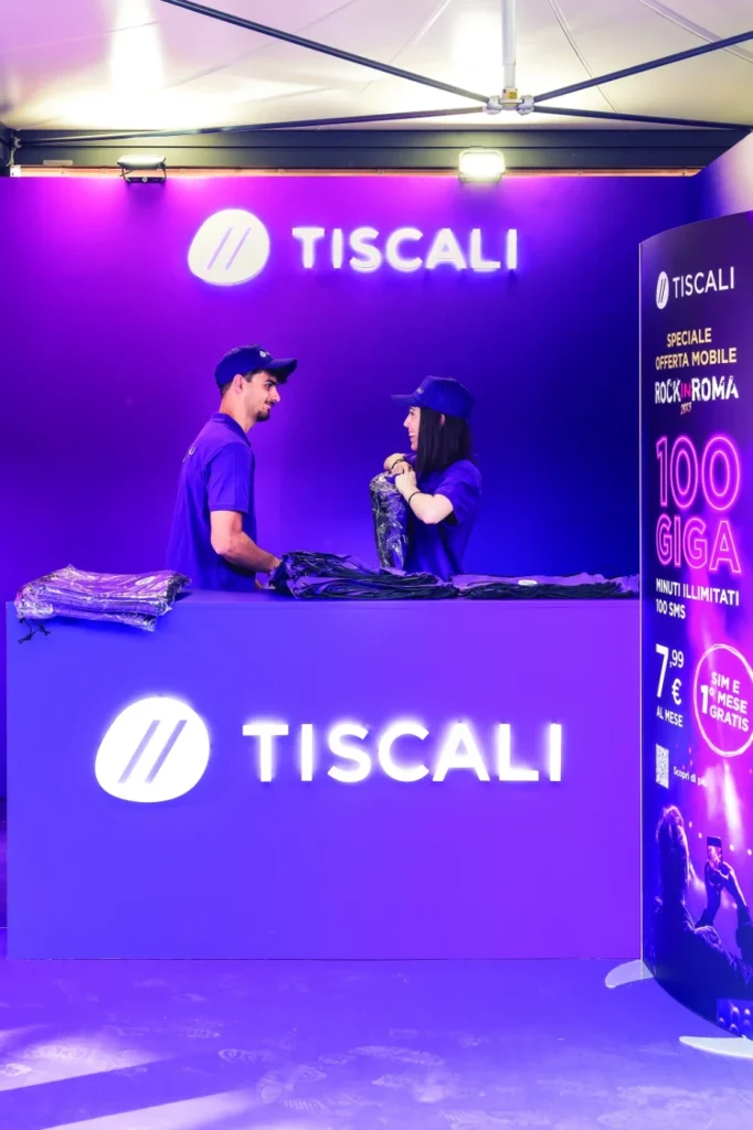 tiscali stand rock in roma